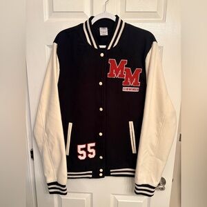 Disney Mickey Mouse Mouseketeer Embroidered Patch Varsity Jacket